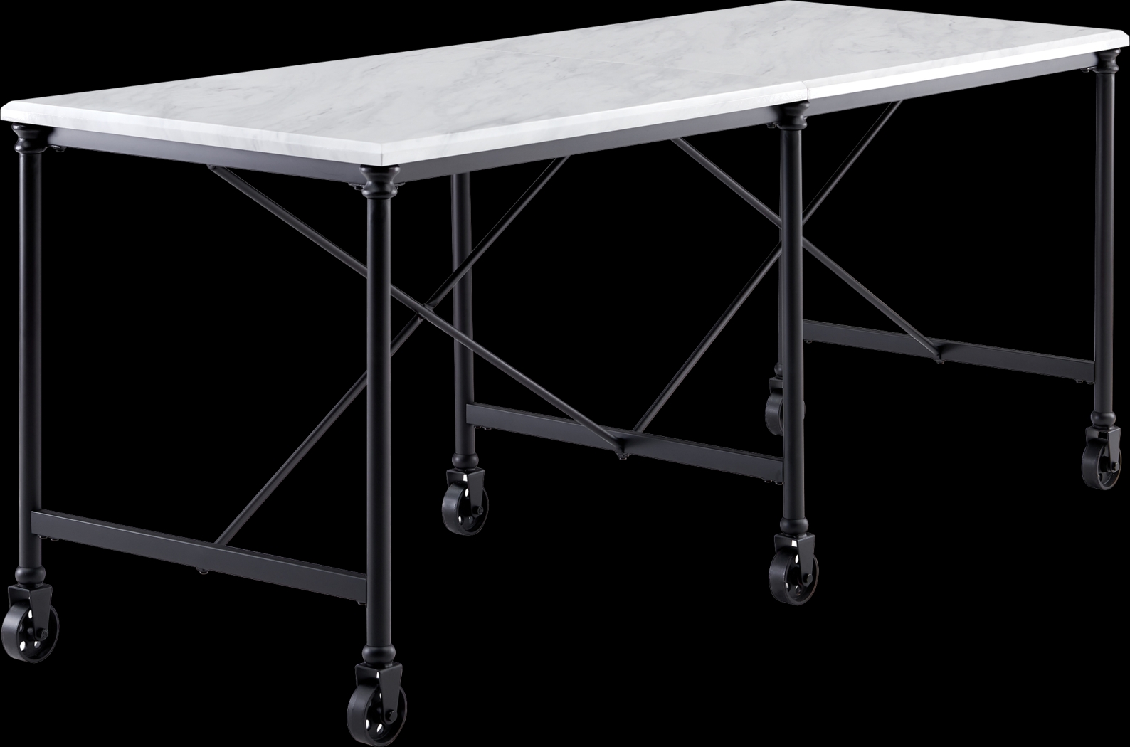 Zellmark White Kitchen Island - Thumbnail - Image 1