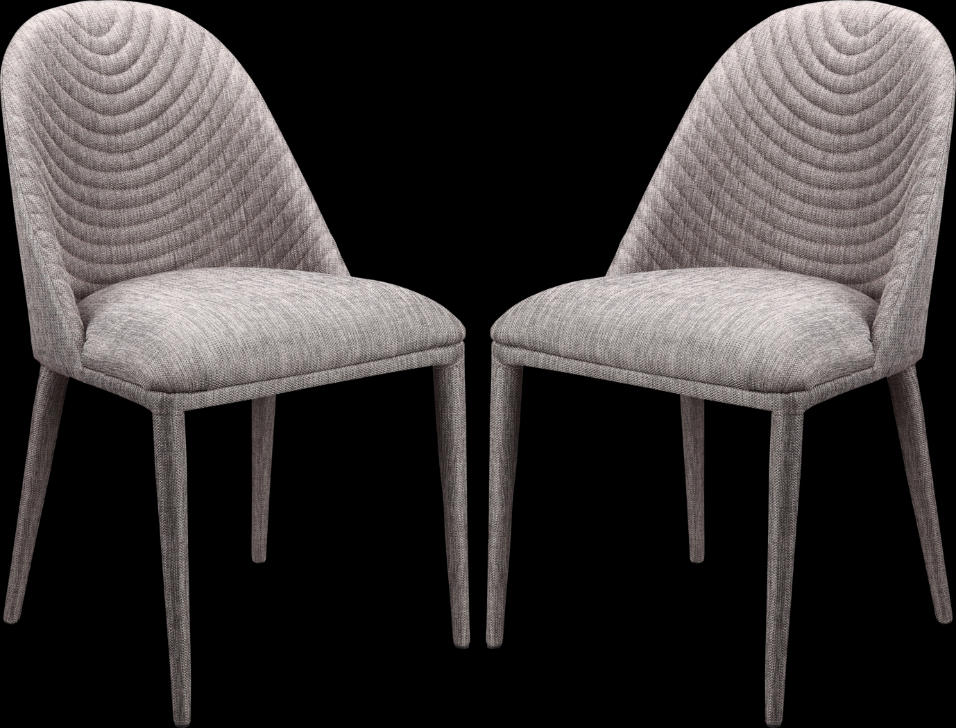 Zelrich Gray Dining Chair (Set of 2) - Thumbnail - Image 1