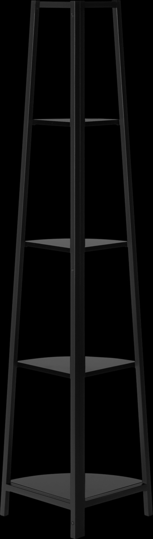 Zemke Black Bookcase - Thumbnail - Image 5