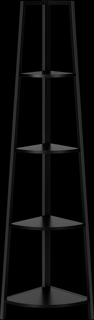 Zemke Black Bookcase - Thumbnail - Image 1