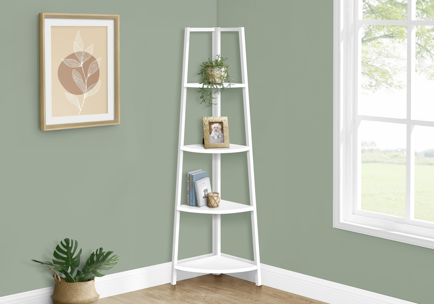 Zemke White Bookcase - Thumbnail - Image 2