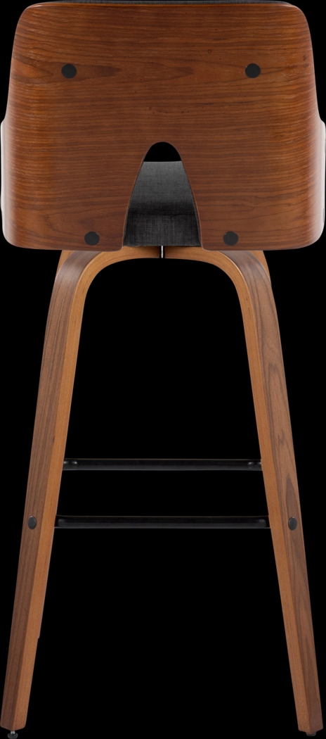 Zennia Black Swivel Barstool, Set of 2 - Thumbnail - Image 6