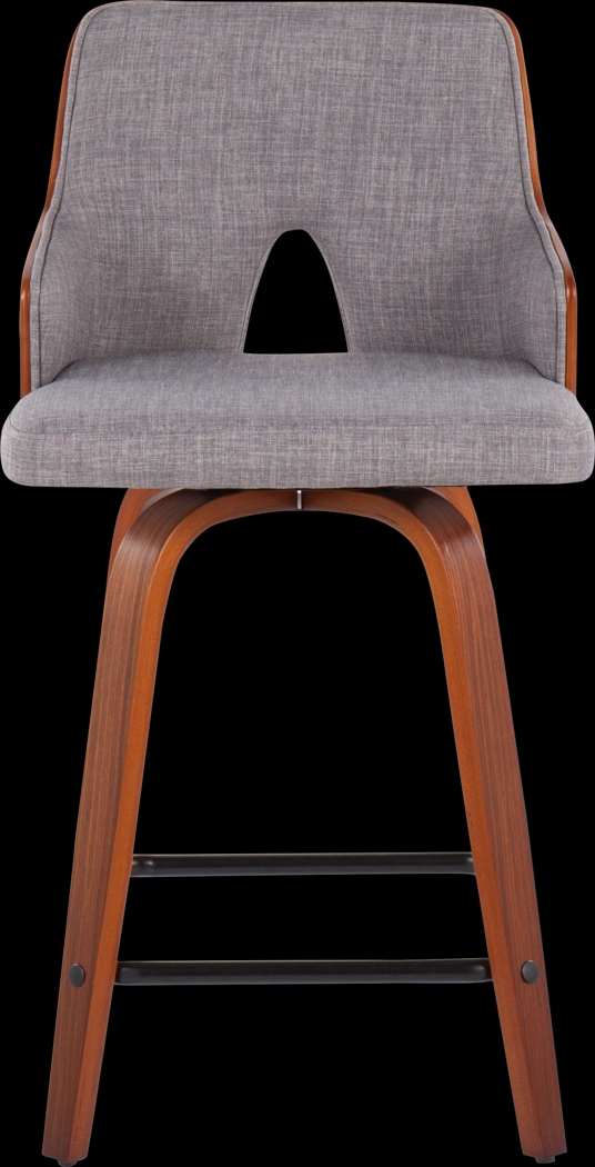 Zennia Gray Counter Height Stool, Set of 2 - Thumbnail - Image 6