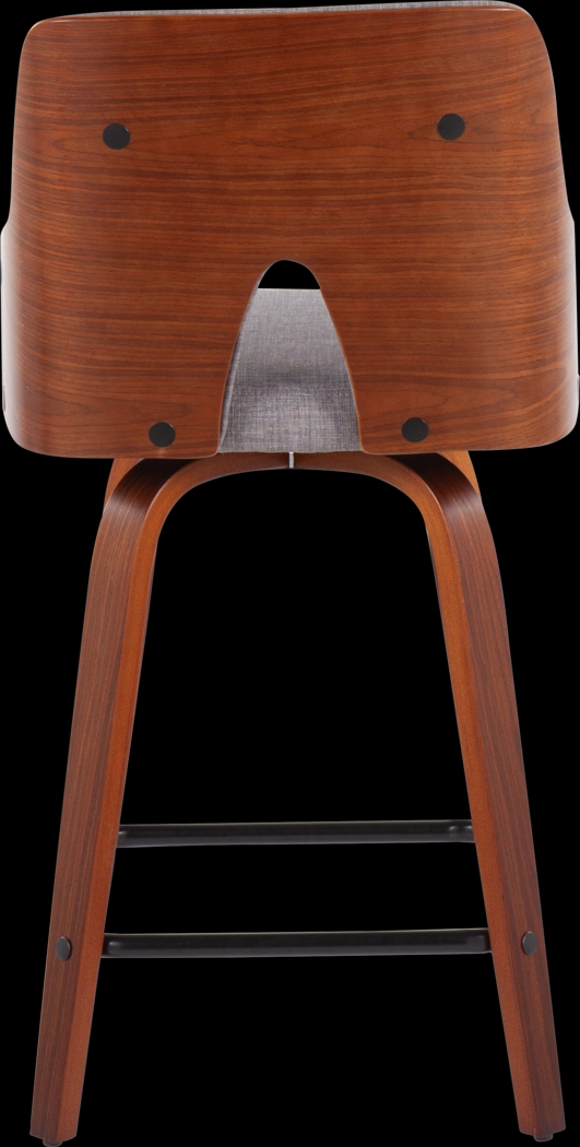 Zennia Gray Counter Height Stool, Set of 2 - Thumbnail - Image 7