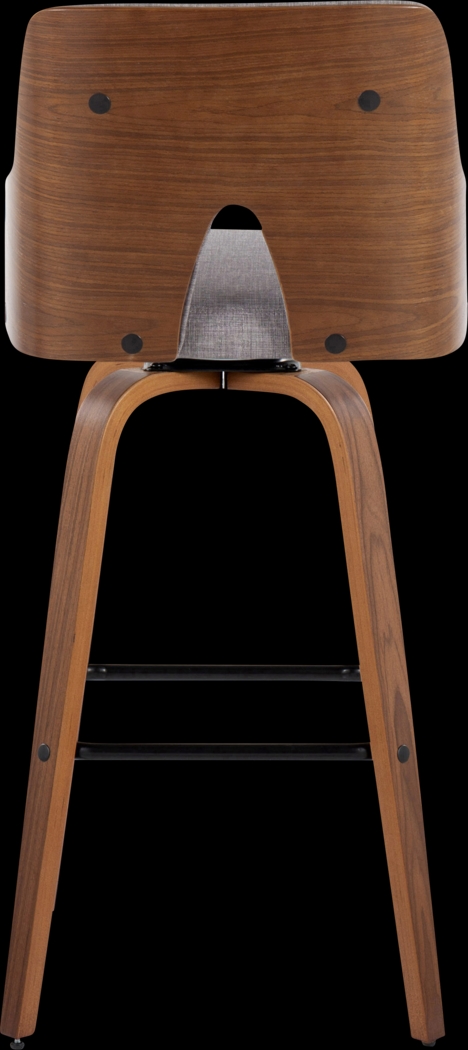 Zennia Gray Swivel Barstool, Set of 2 - Thumbnail - Image 6