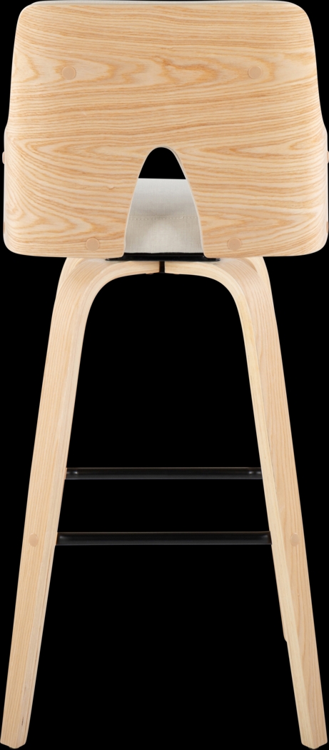 Zennia II Cream Swivel Barstool, Set of 2 - Thumbnail - Image 6