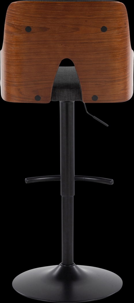 Zennia III Charcoal Adjustable Barstool, Set of 2 - Thumbnail - Image 6