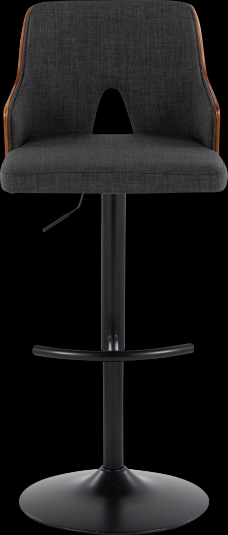 Zennia III Charcoal Adjustable Barstool, Set of 2 - Thumbnail - Image 7