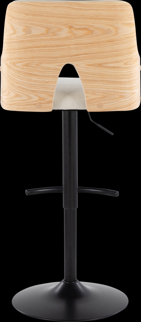 Zennia III Cream Adjustable Barstool, Set of 2 - Thumbnail - Image 6