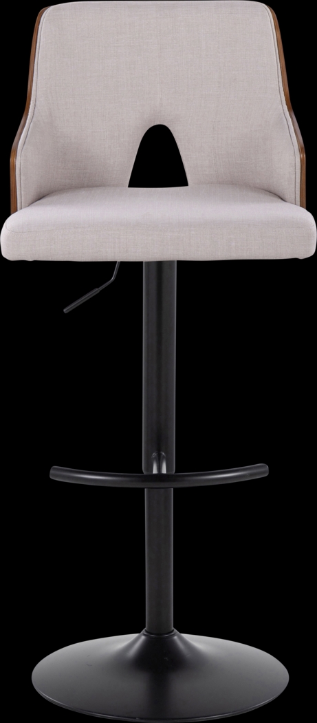 Zennia III Cream Adjustable Barstool, Set of 2 - Thumbnail - Image 7