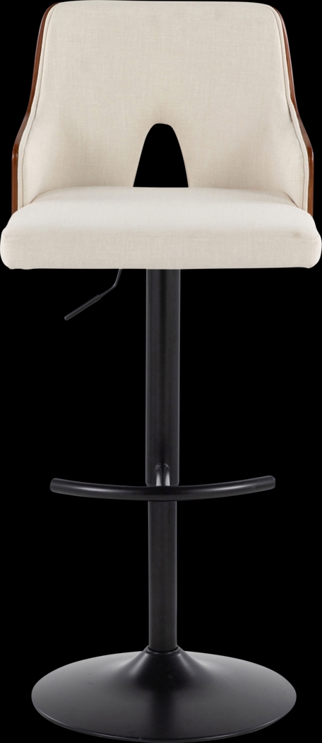 Zennia III Cream Adjustable Barstool, Set of 2 - Thumbnail - Image 7