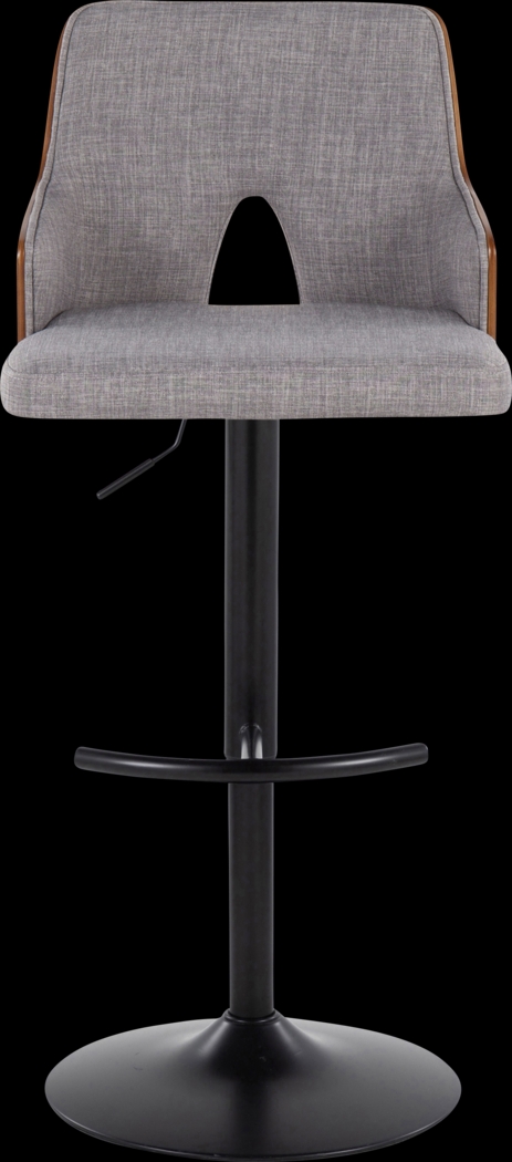 Zennia III Gray Adjustable Barstool, Set of 2 - Thumbnail - Image 7