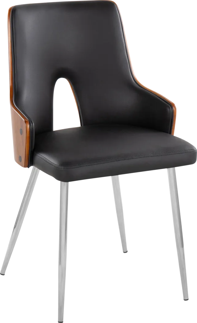 Zennia IV Black Dining Chair, Set of 2 - Thumbnail - Image 3
