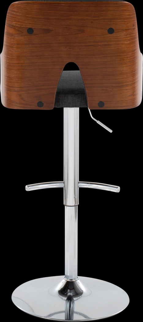 Zennia IV Charcoal Adjustable Barstool, Set of 2 - Thumbnail - Image 6