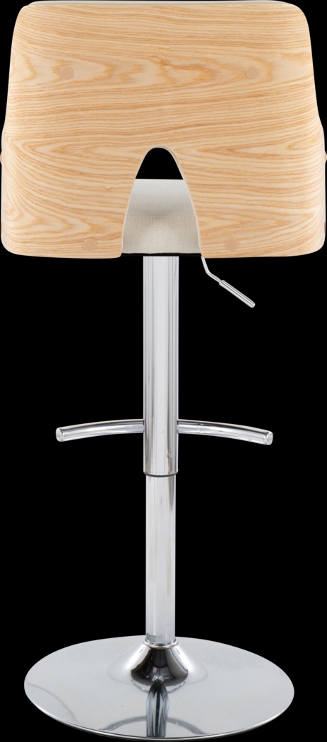 Zennia IV Cream Adjustable Barstool, Set of 2 - Thumbnail - Image 6