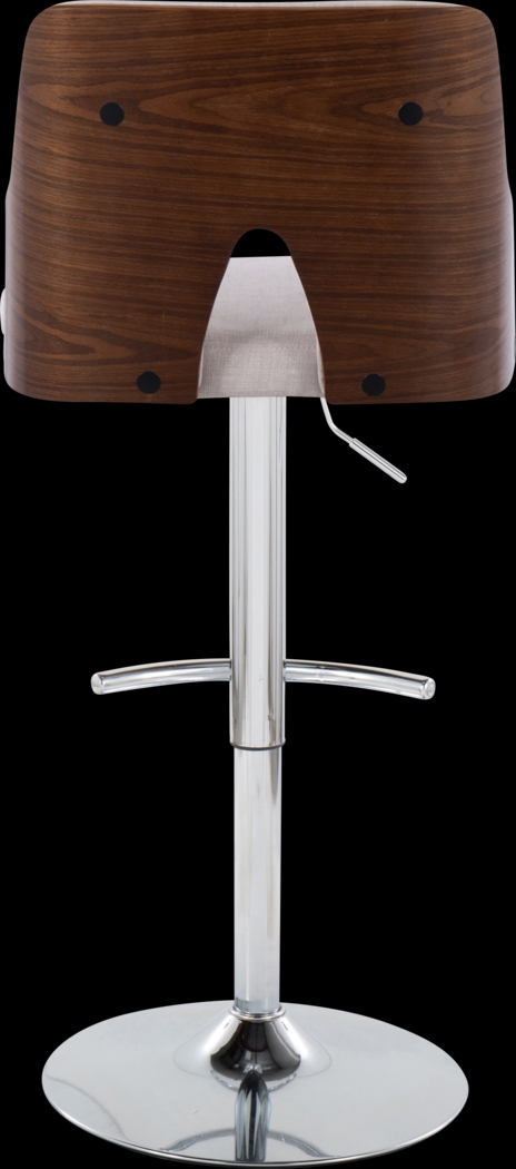 Zennia IV Cream Adjustable Barstool, Set of 2 - Thumbnail - Image 6