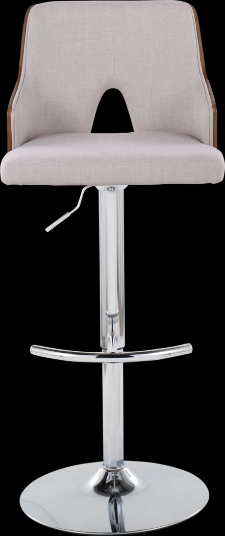 Zennia IV Cream Adjustable Barstool, Set of 2 - Thumbnail - Image 7