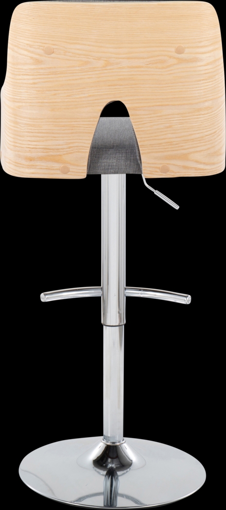 Zennia IV Gray Adjustable Barstool, Set of 2 - Thumbnail - Image 6