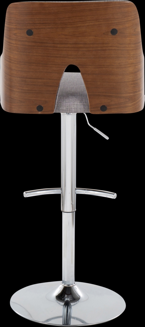 Zennia IV Gray Adjustable Barstool, Set of 2 - Thumbnail - Image 6