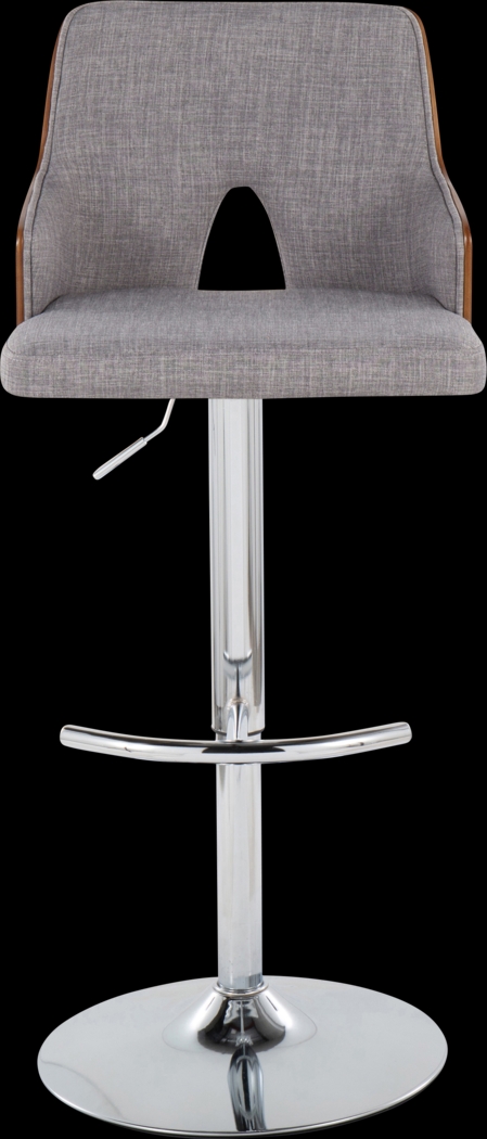 Zennia IV Gray Adjustable Barstool, Set of 2 - Thumbnail - Image 7