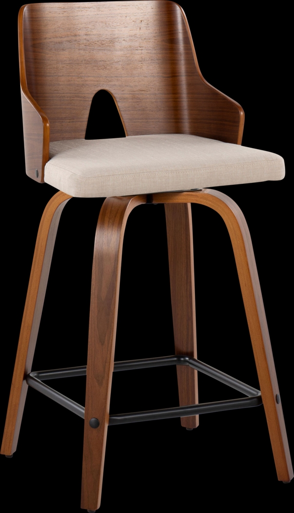 Zennia V Beige Counter Height Stool, Set of 2 - Thumbnail - Image 6