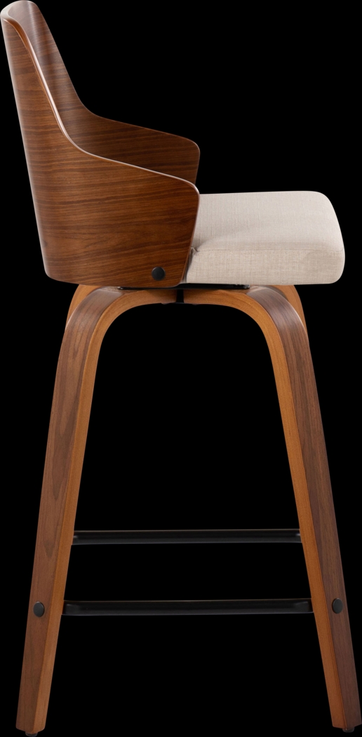 Zennia V Beige Counter Height Stool, Set of 2 - Thumbnail - Image 7