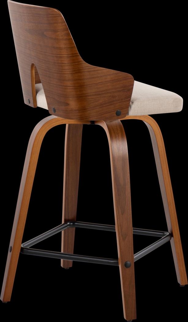 Zennia V Beige Counter Height Stool, Set of 2 - Thumbnail - Image 8