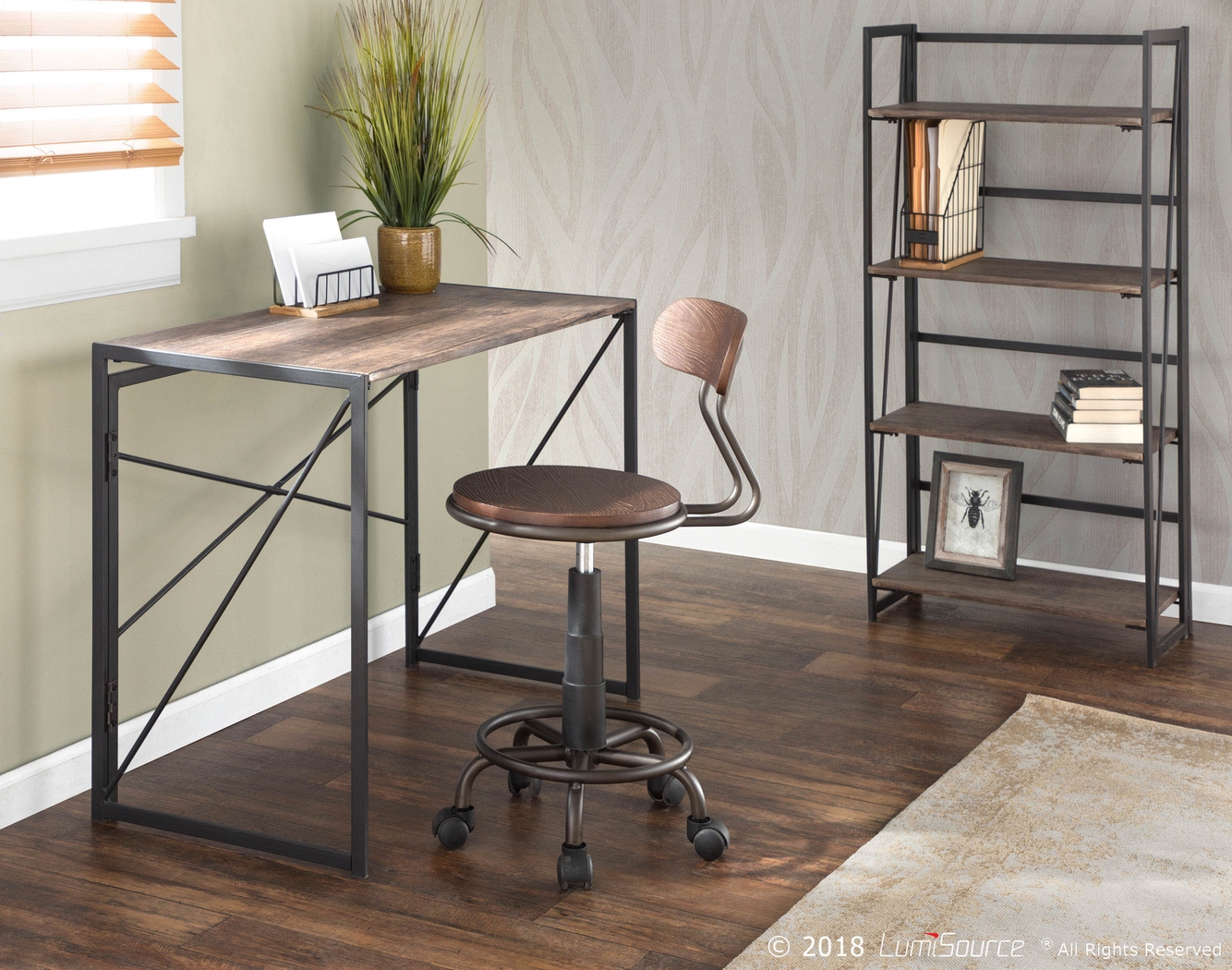Zenobia Brown 3 Pc Office Set - Thumbnail - Image 2