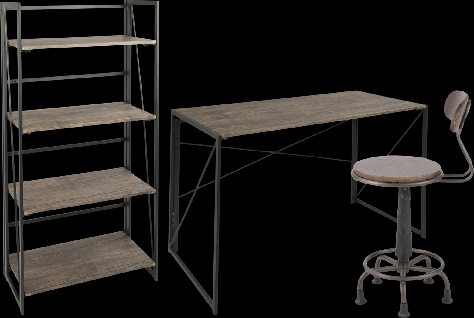 Zenobia Brown 3 Pc Office Set - Thumbnail - Image 3