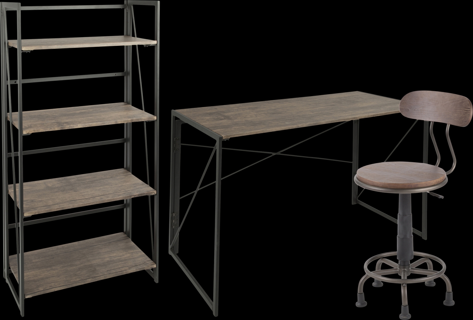 Zenobia Brown 3 Pc Office Set - Thumbnail - Image 1