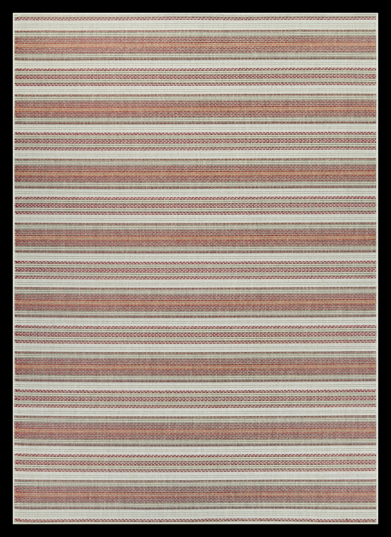 Zentro Coral 5'3 x 7'6 Indoor/Outdoor Rug - Thumbnail - Image 1