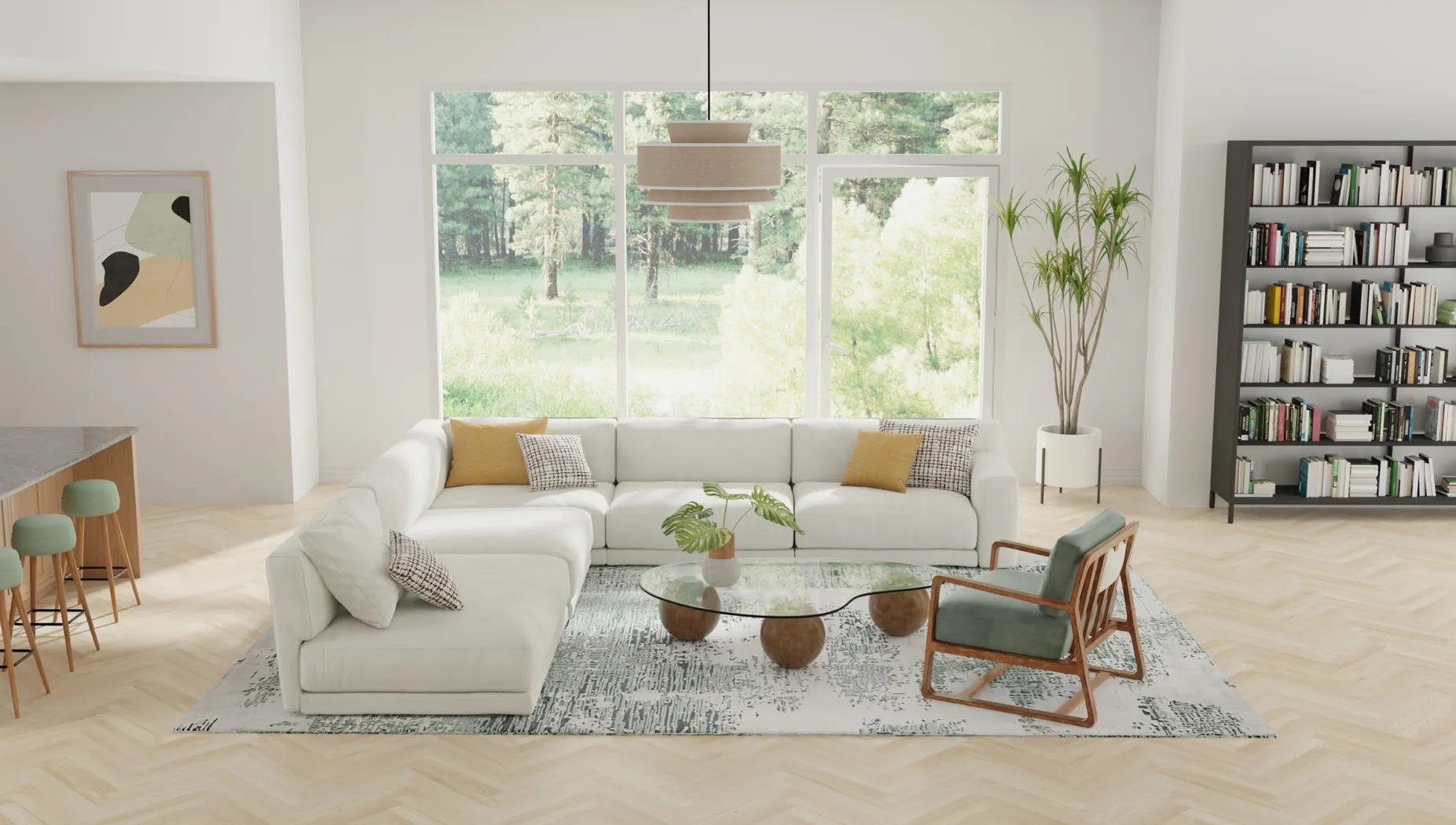 Zephira Green 8' x 10' Rug - Thumbnail - Image 2