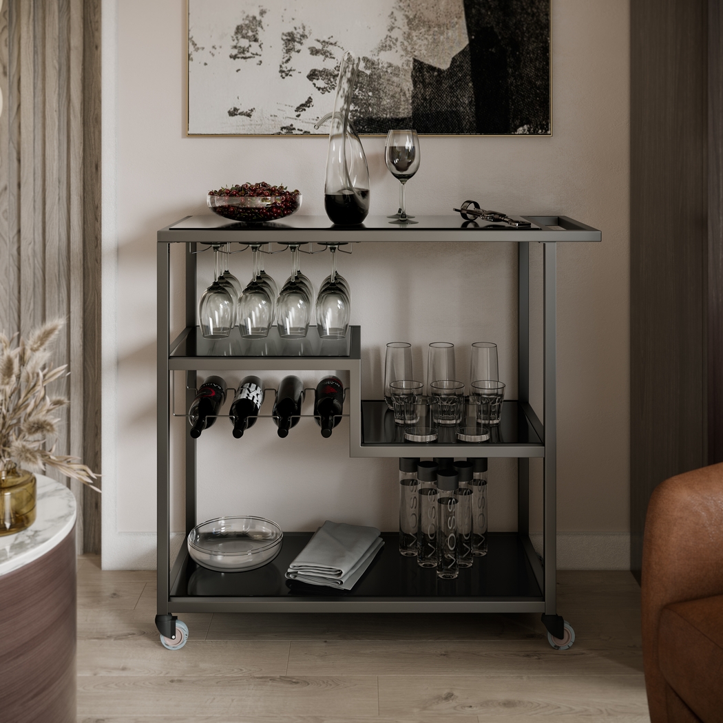 Zephs Black Bar Cart - Thumbnail - Image 4