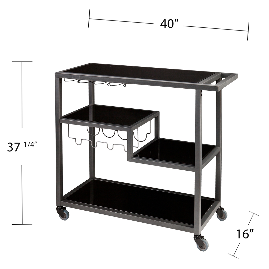 Zephs Black Bar Cart - Thumbnail - Image 7