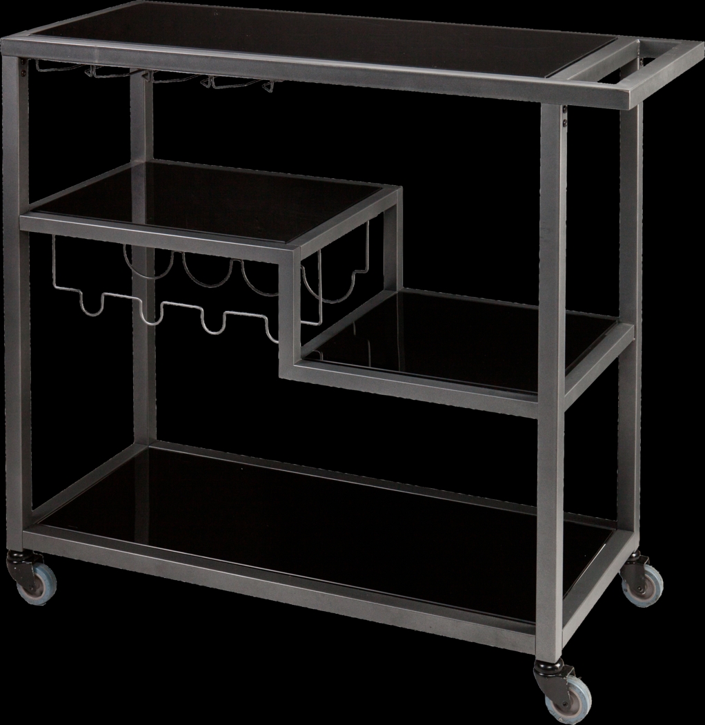 Zephs Black Bar Cart - Thumbnail - Image 1