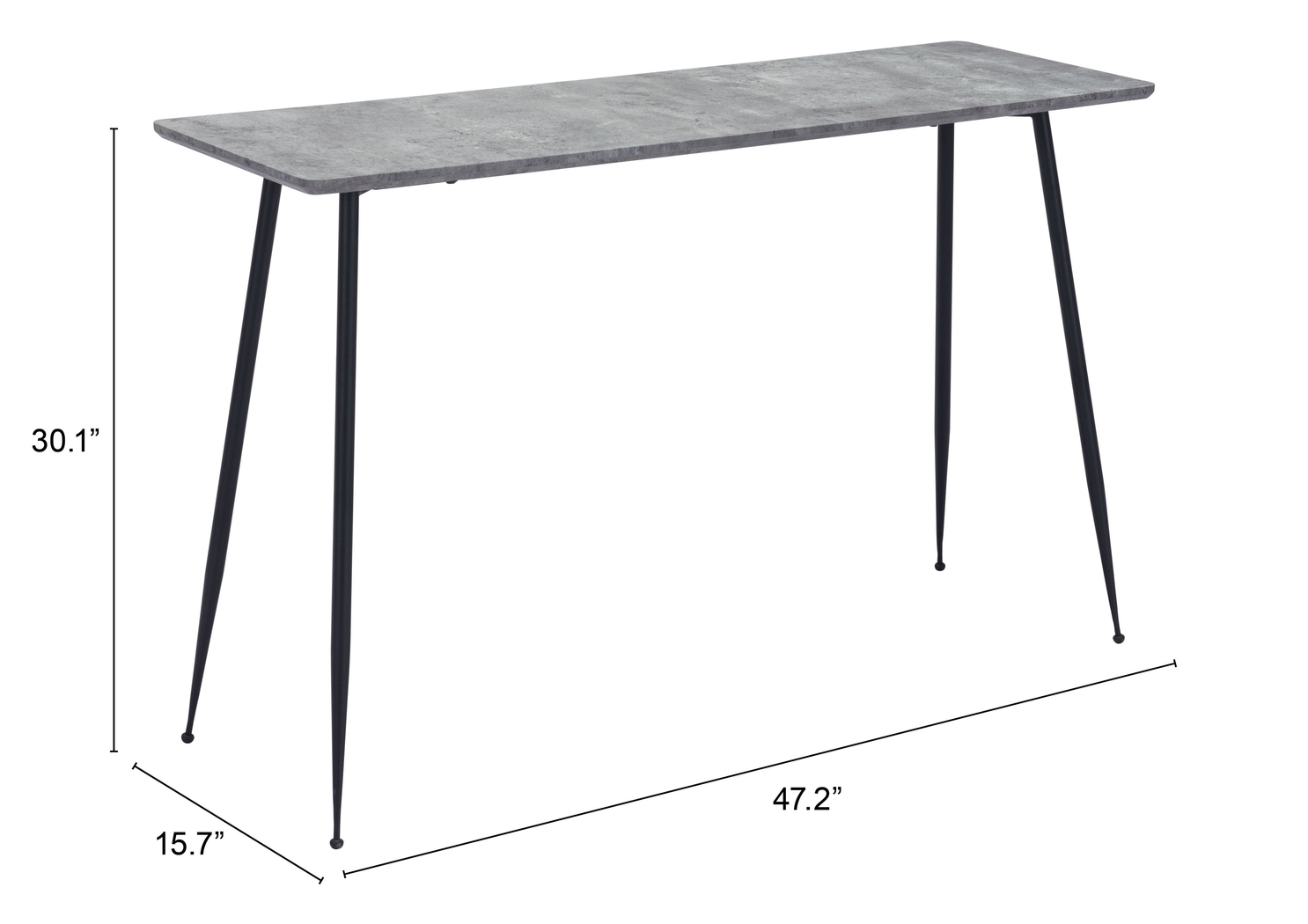 Zermat Gray Sofa Table - Thumbnail - Image 6