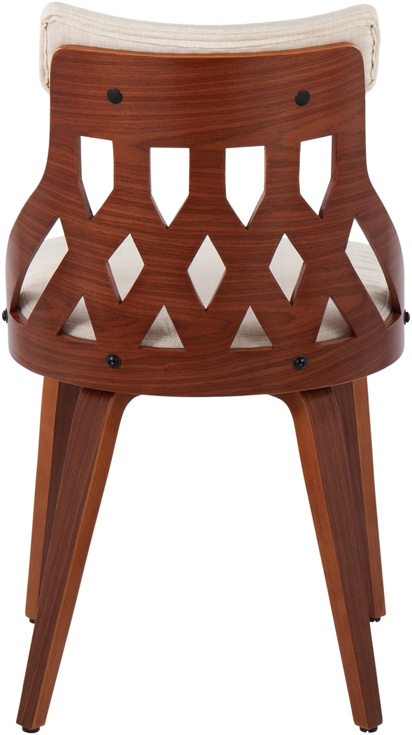 Zettel Cream Dining Chair Set of 2 - Thumbnail - Image 3