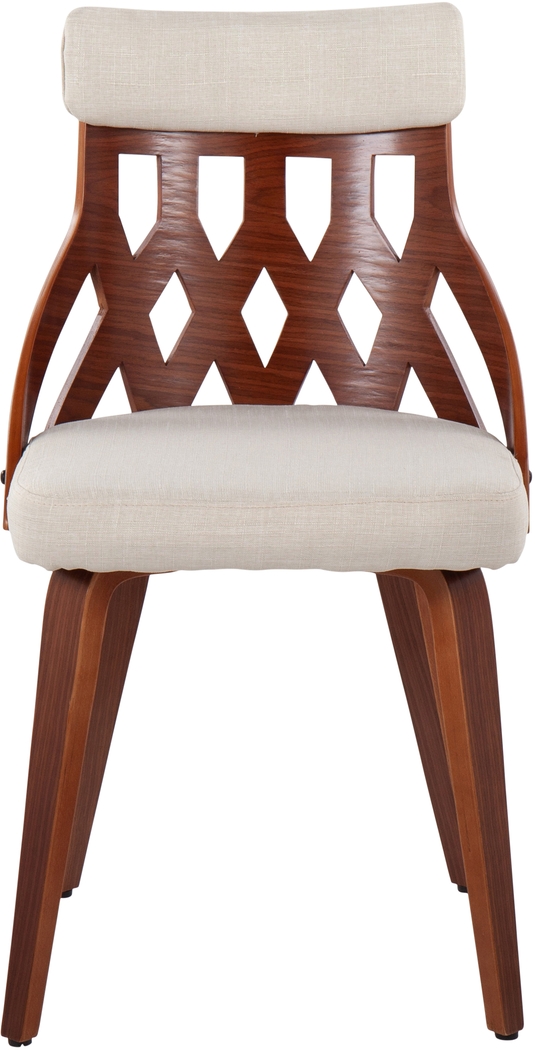 Zettel Cream Dining Chair Set of 2 - Thumbnail - Image 4