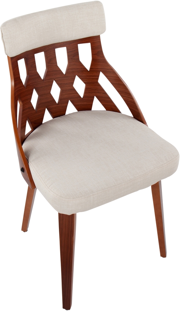 Zettel Cream Dining Chair Set of 2 - Thumbnail - Image 5