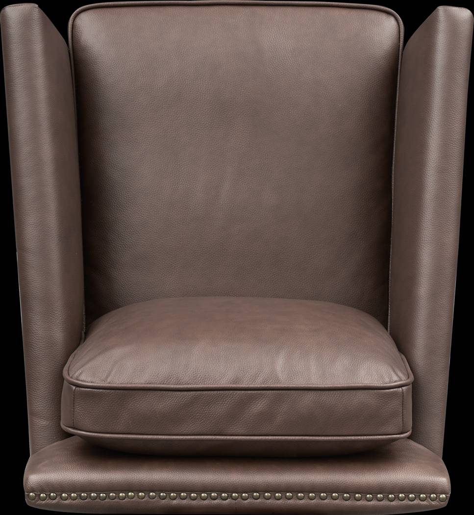 Zettle Brown Swivel Accent Chair - Thumbnail - Image 6