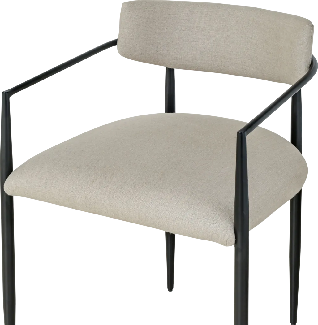 Zeudi Cream Side Chair - Thumbnail - Image 4