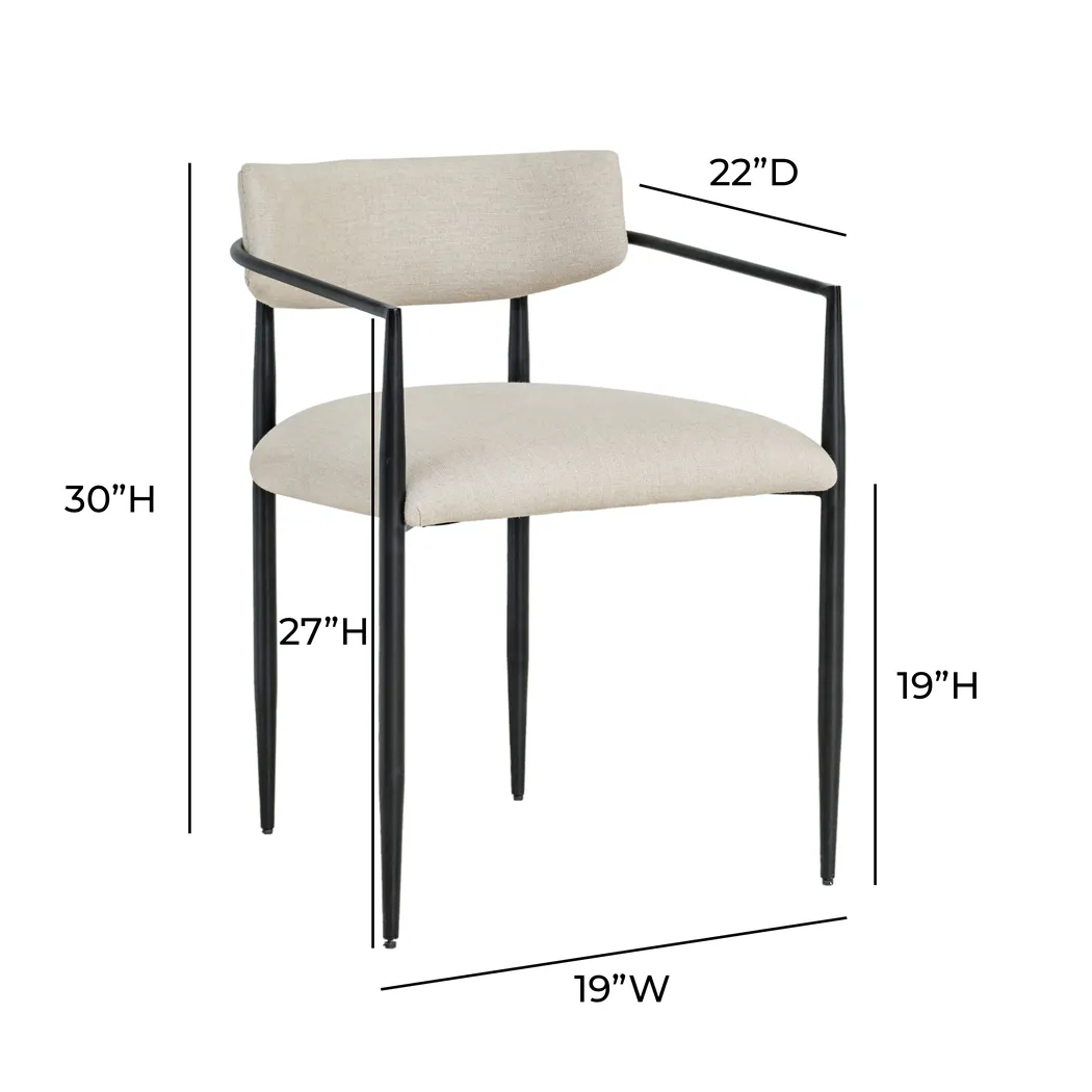 Zeudi Cream Side Chair - Thumbnail - Image 7