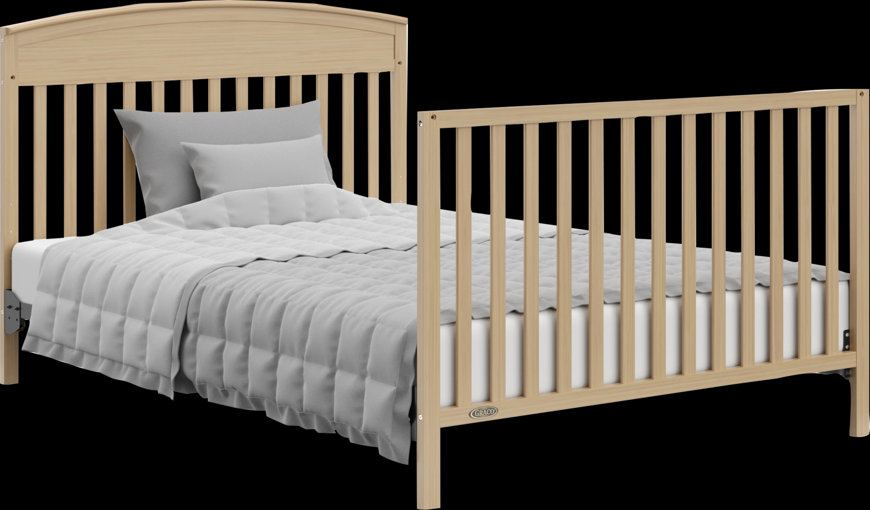 Zhandra Brown Convertible Crib - Thumbnail - Image 4