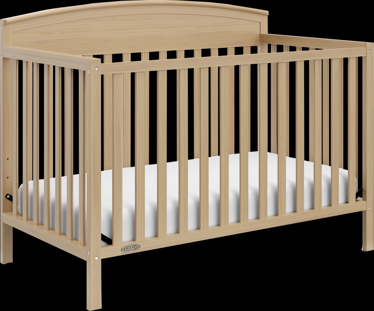 Zhandra Brown Convertible Crib - Thumbnail - Image 1