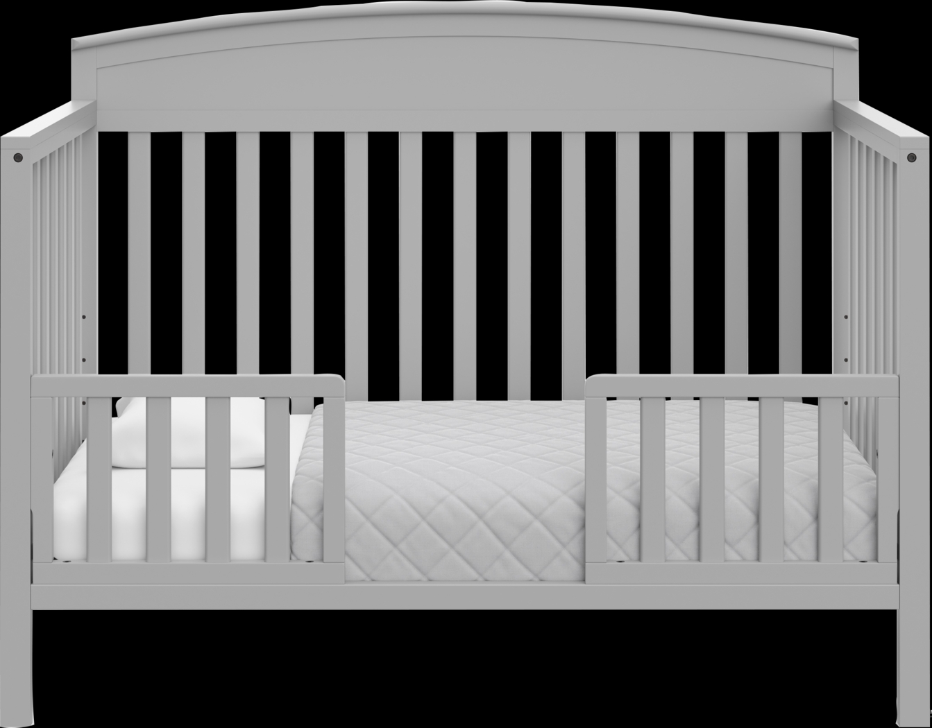 Zhandra Gray Convertible Crib - Thumbnail - Image 3