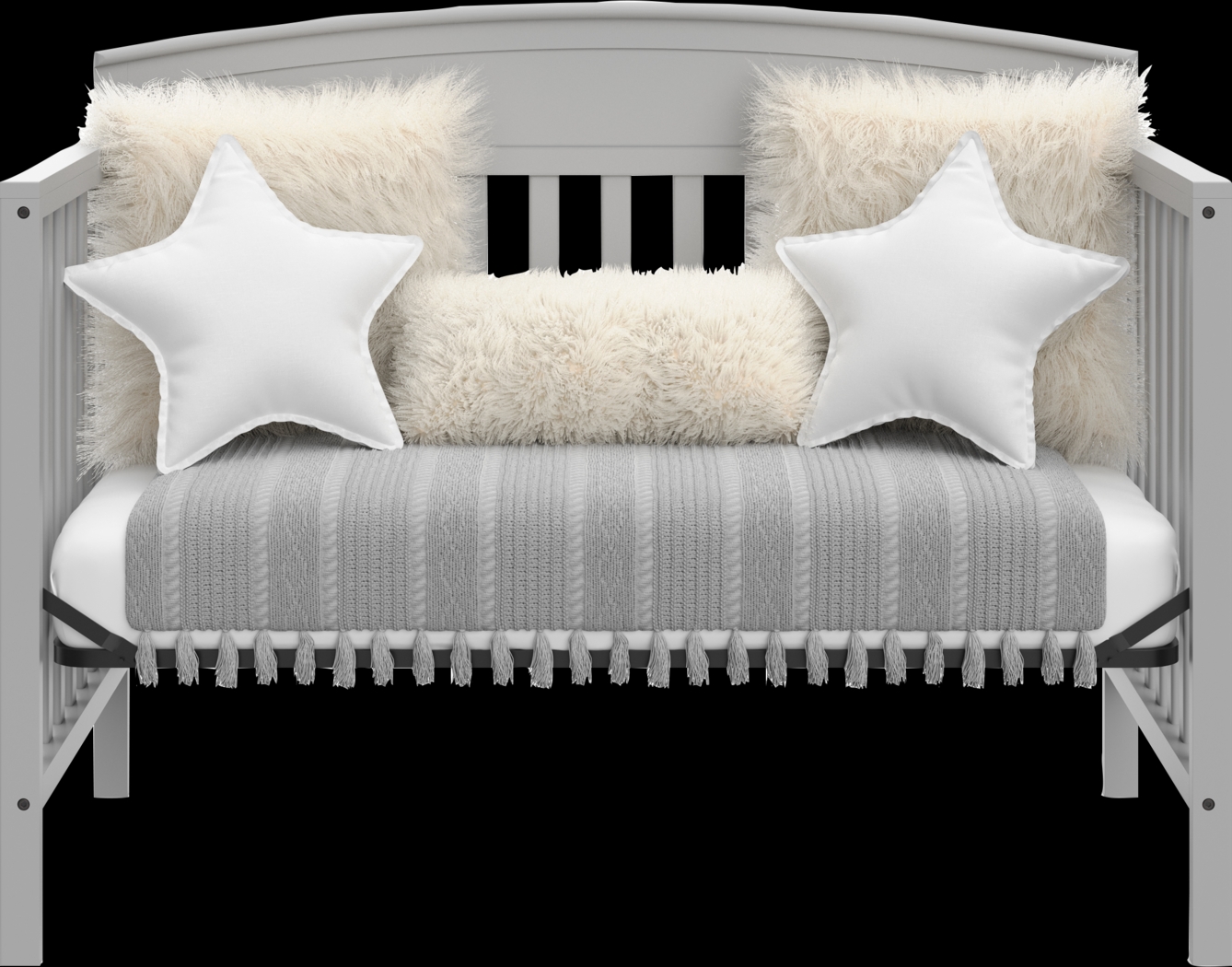 Zhandra Gray Convertible Crib - Thumbnail - Image 7