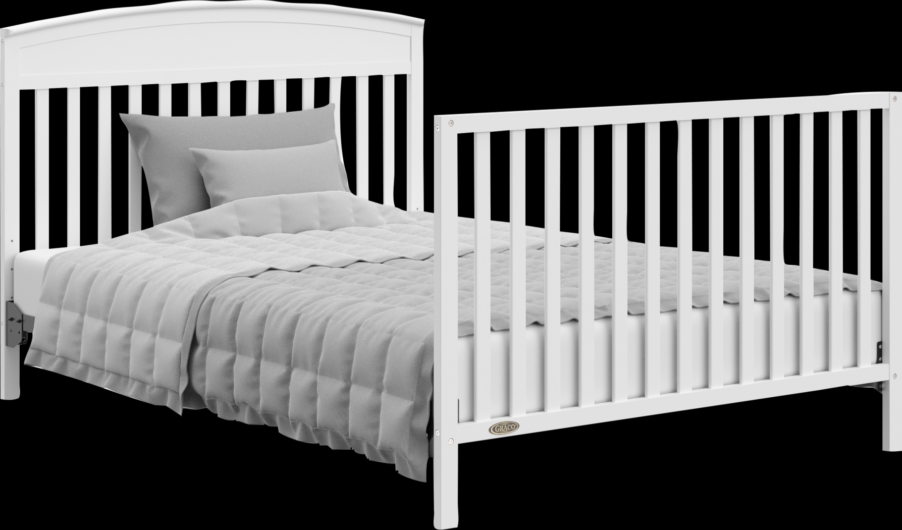 Zhandra White Convertible Crib - Thumbnail - Image 5