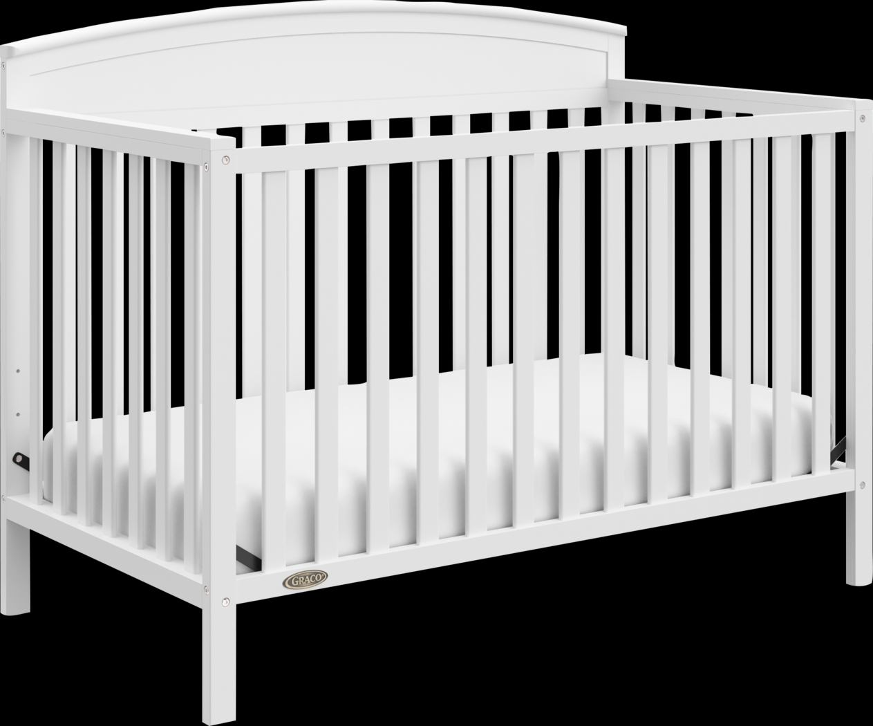 Zhandra White Convertible Crib - Thumbnail - Image 1