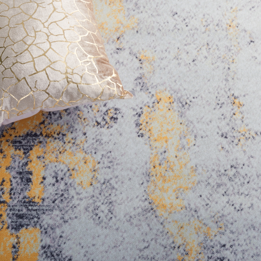 Zhoro Gray/Gold 5' x 8' Rug - Thumbnail - Image 5