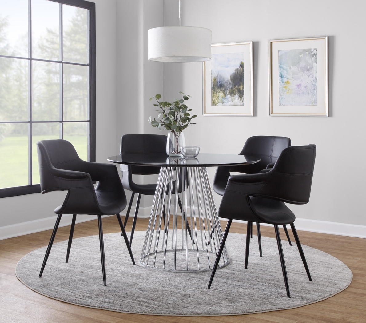 Ziercher II Black Dining Table - Thumbnail - Image 2